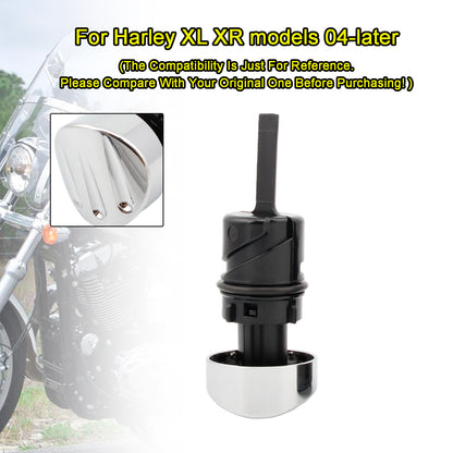 Oil Dipstick Tank Cap Plug For Sportster XL883 XL1200 2004-2016 Silver