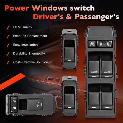 Power Window Door Control Switch For 2006-14 Jeep Chrysler 200 300 Dodge Charger