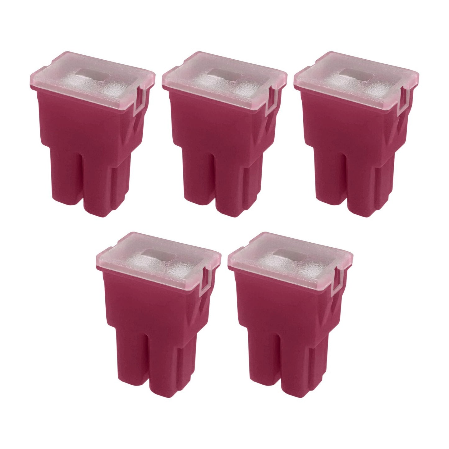 30A Straight Female Fuse Cartridge FLF PAL Auto Link for Car Truck RV SUV - 5pk