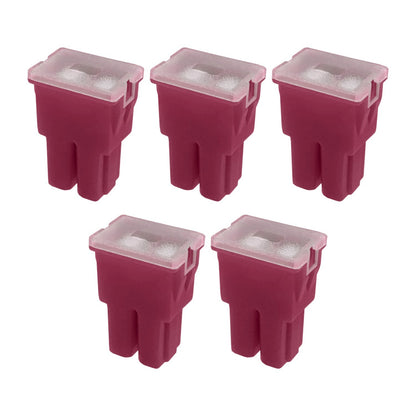 30A Straight Female Fuse Cartridge FLF PAL Auto Link for Car Truck RV SUV - 5pk