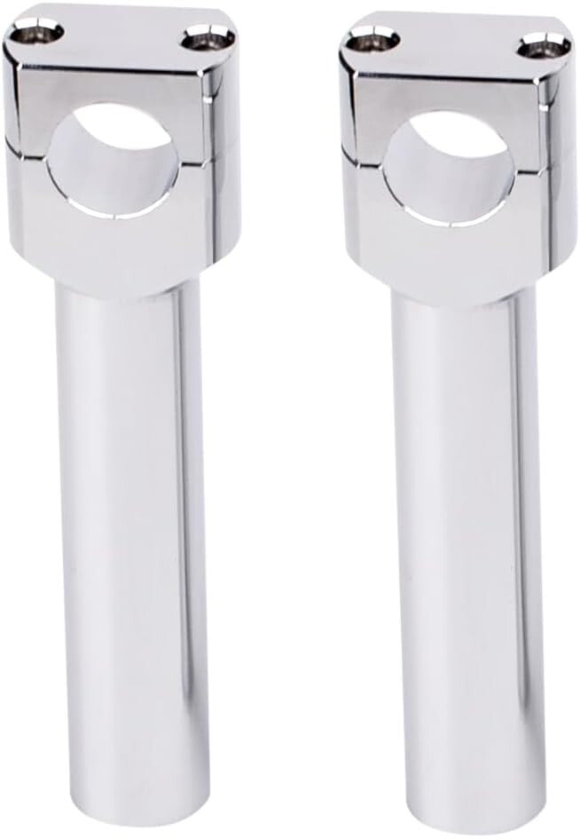 Motorcycle 1'' Handlebar Risers Clamps Handle Bar Mount For Harley Honda