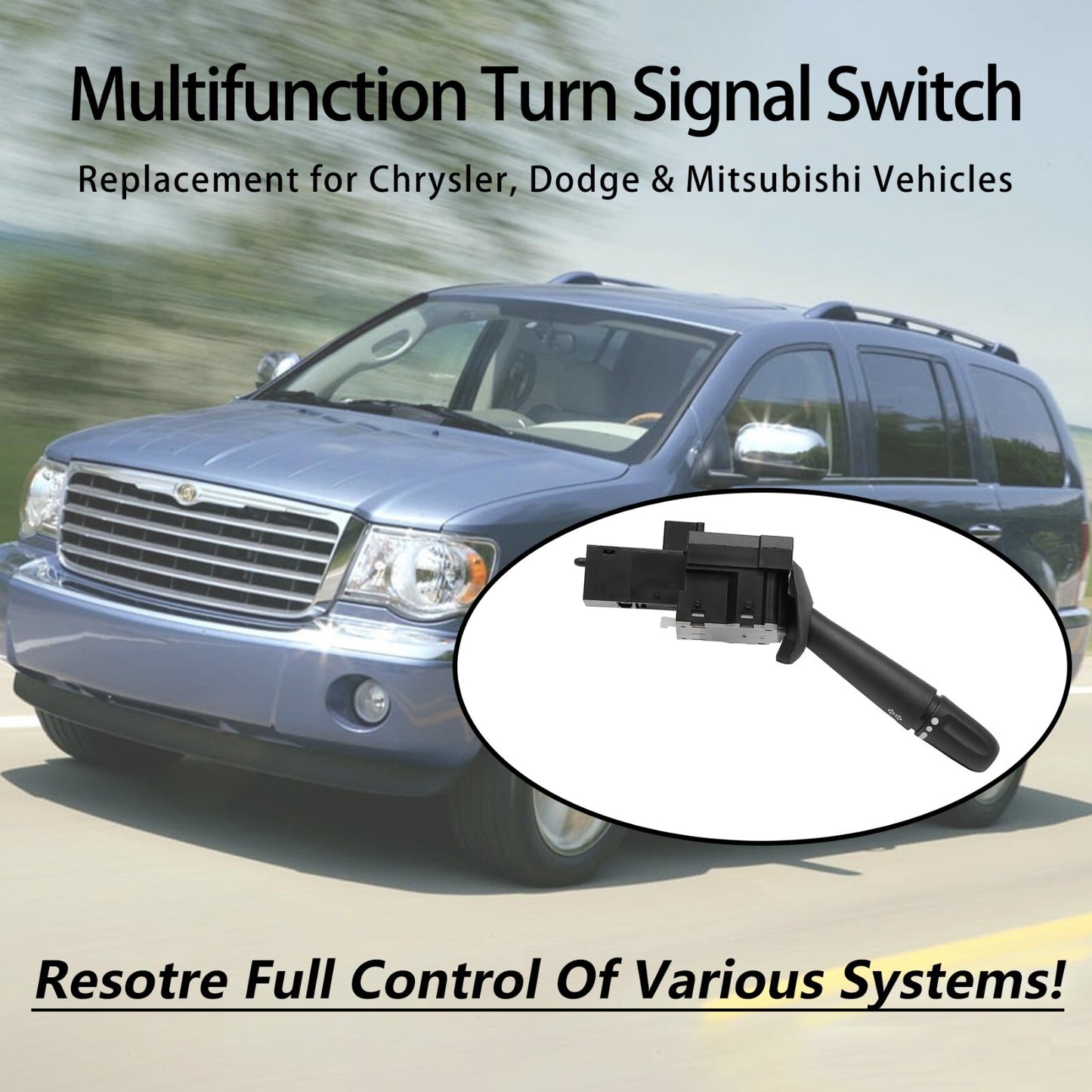 Turn Signal Windshield  Wiper Switch for 02-10 Dodge Ram Durango Chrysler Aspen