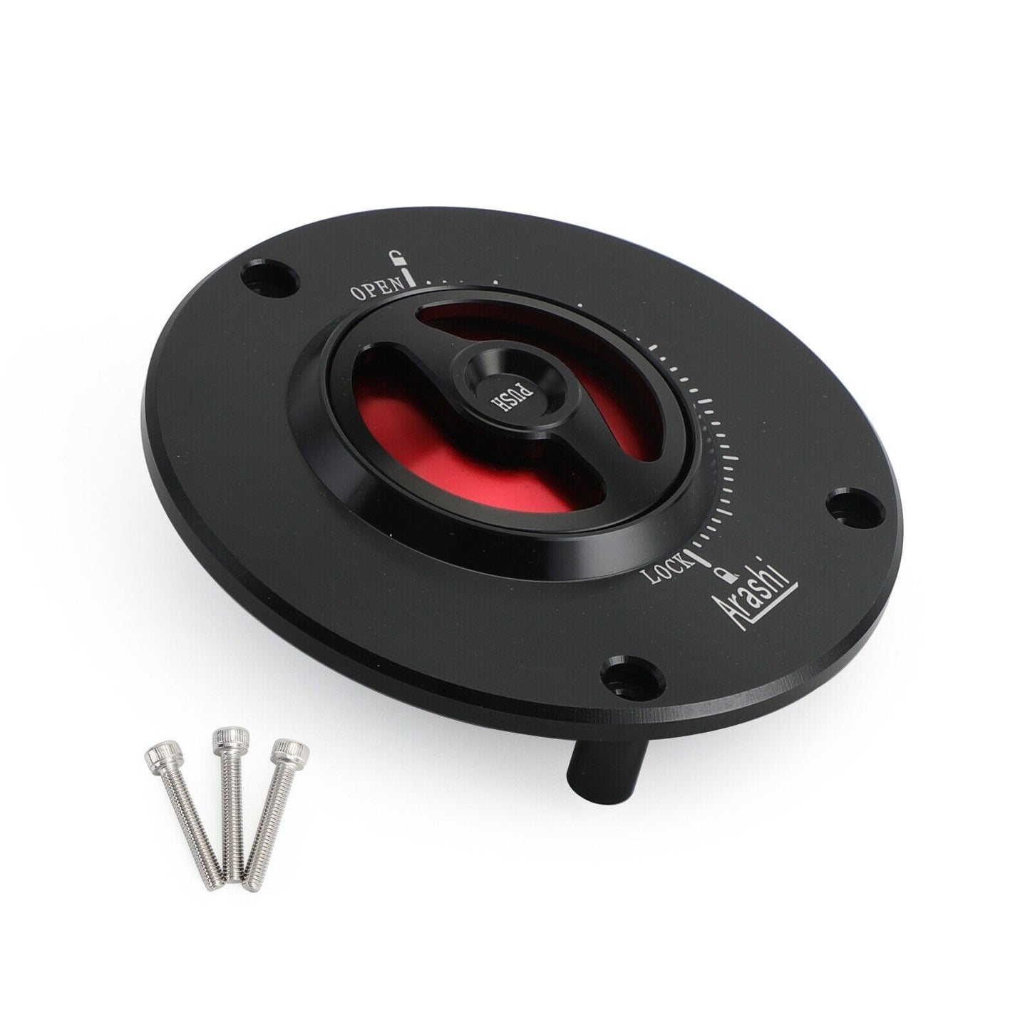 CNC Keyless Fuel Gas Tank Cap Black For Honda CBR1000F 90-96 CB CBR1000R 11-19