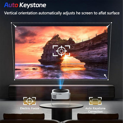 Ultra Smart WiFi PTZ Projector Mini Projector Auto Focus & Keystone Portable 4K