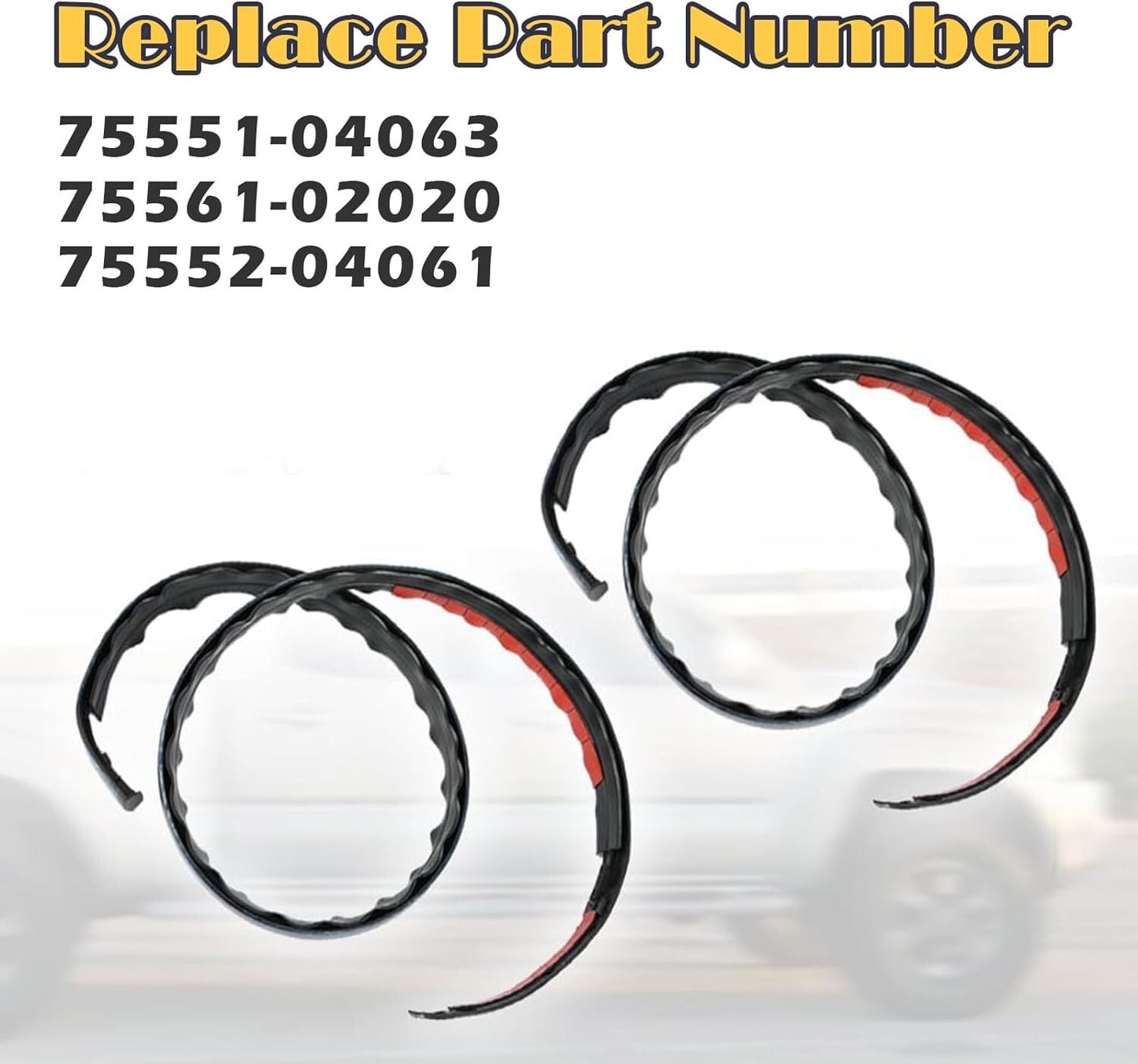 2pcs ROOF DRIP MOLDING FOR 2005-2015 TOYOTA TACOMA DOUBLE CAB