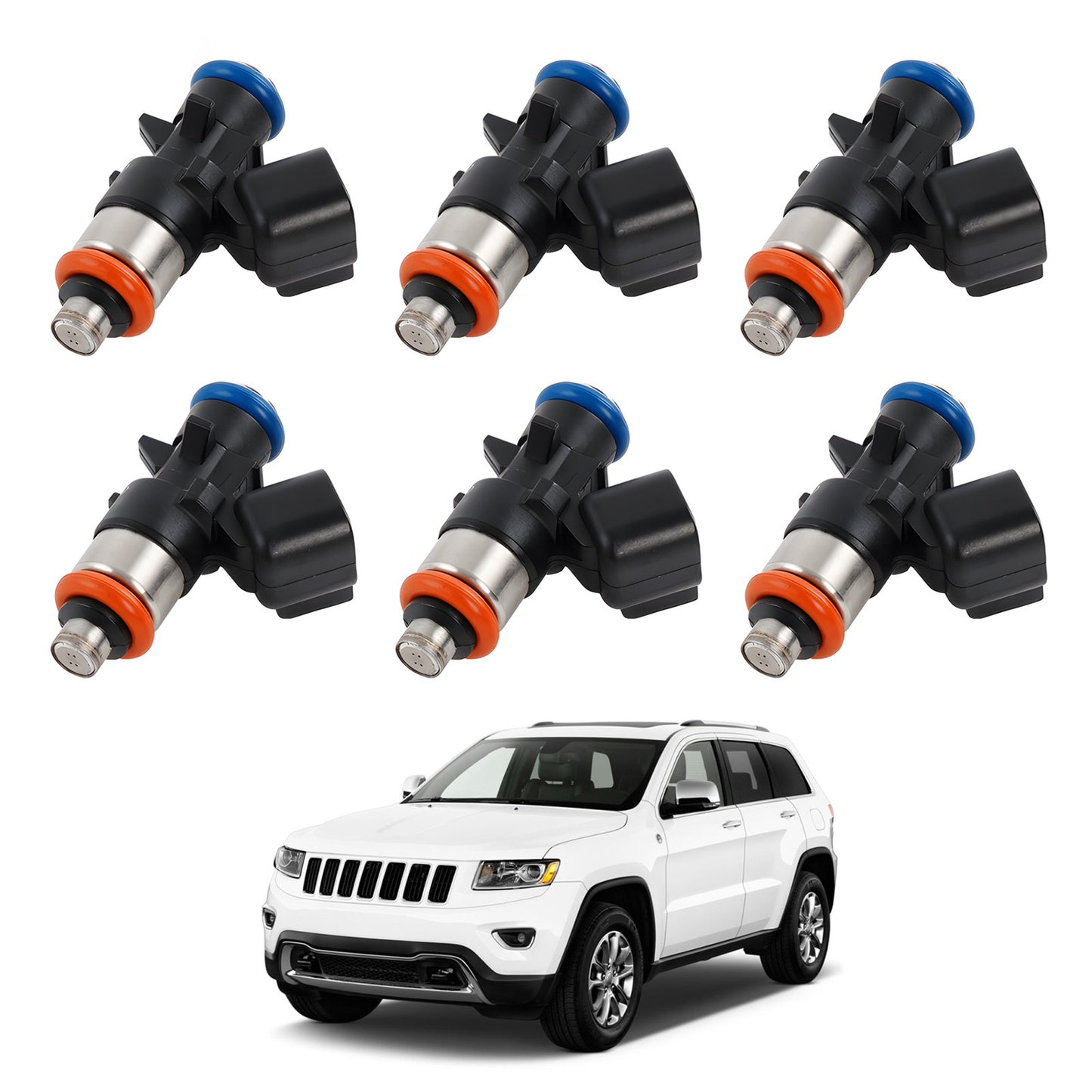 6x FJ1267 Fuel Injector Set For 2014-2017 Jeep Cherokee 3.2L V6 Gas 4627794AA