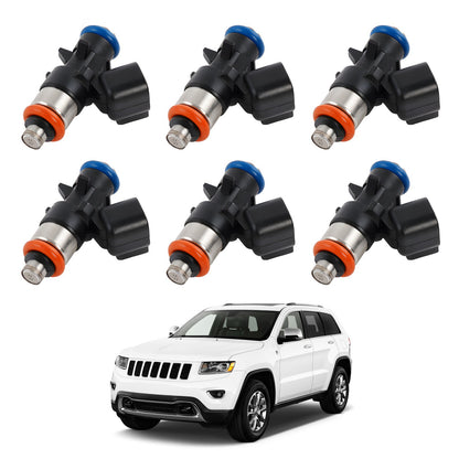 6x FJ1267 Fuel Injector Set For 2014-2017 Jeep Cherokee 3.2L V6 Gas 4627794AA