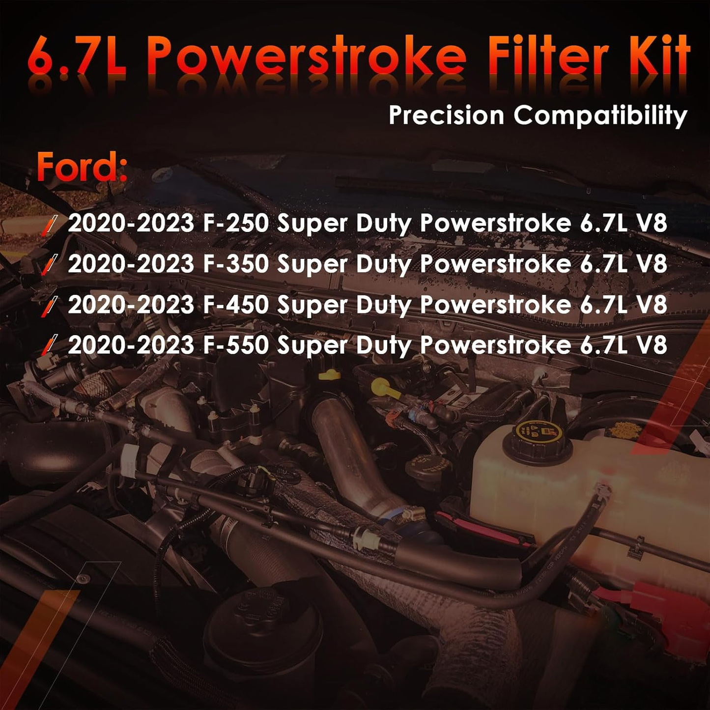 FA2031 6.7L Diesel Fuel Oil Air Filter Kit For 20-23 Ford F250 F350 FD-4624 FP92