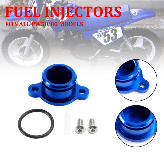 Solid Spare Oil Injection Pump Delete Block Off Plug For YAMAHA PW50 PW80 ALL Blue