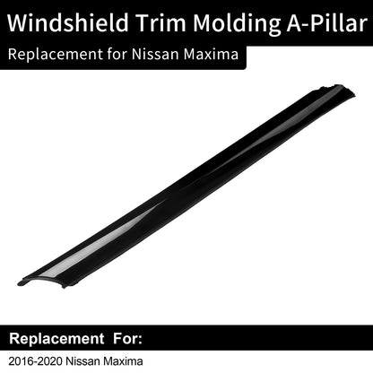 Front Left Windshield A-Pillar Window Trim Molding Fit 2016-2020 Nissan Maxima