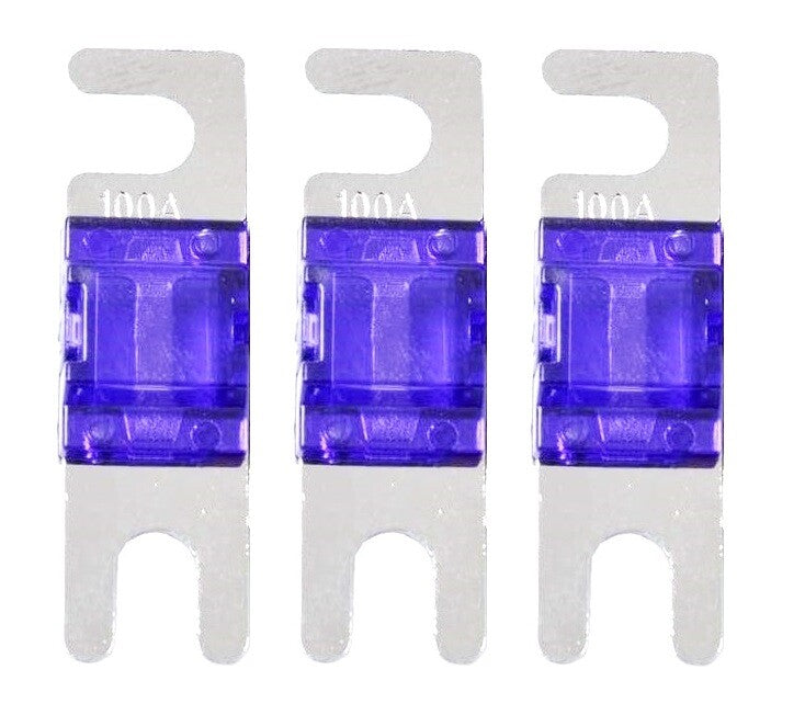 Mini ANL Fuse 100A 100 Amp AFS Fuses For Auto Marine Stereo Audio Video 3 Pack
