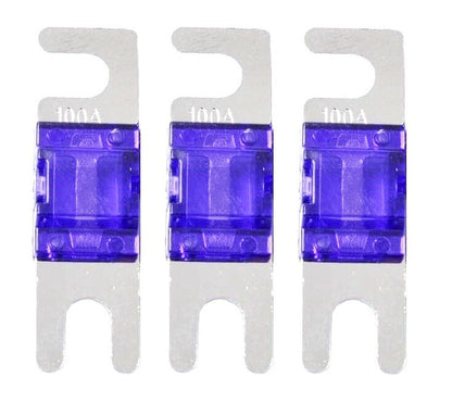 Mini ANL Fuse 100A 100 Amp AFS Fuses For Auto Marine Stereo Audio Video 3 Pack