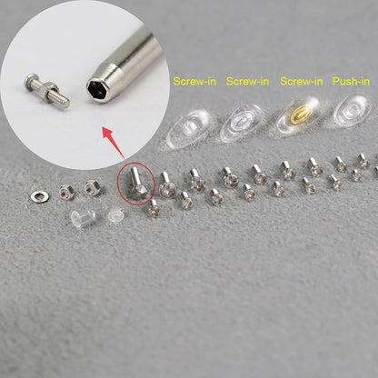 Eyeglass Screws Nut Nose Pads Screwdriver Watch Glasses Optical Repair Tools Kit