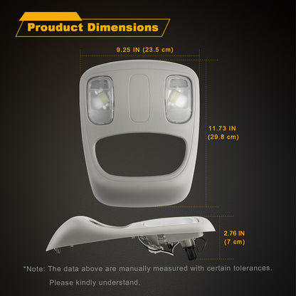 Overhead Console Housing Reading Light for 02-10 Ram 1500 2500 3500 1DK78BD1AA