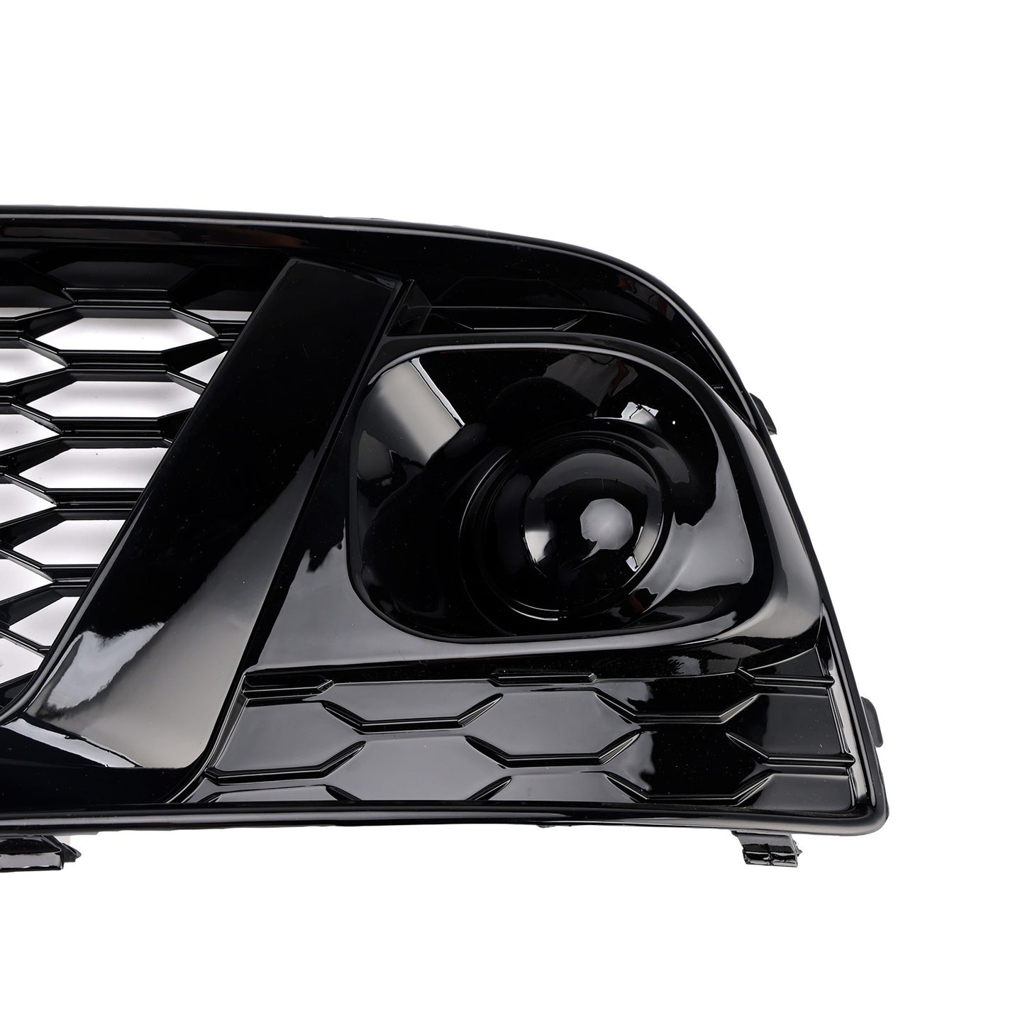 Black Front Honeycomb Fog Lamp Grille Grill Cover Fit Audi Q5 SQ5 2018 2019