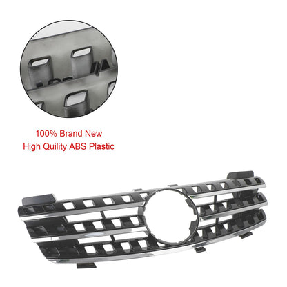 ??Front Bumper Grille Grill Fits Mercedes ML-Class W164 2005-2008 Chrome/Black
