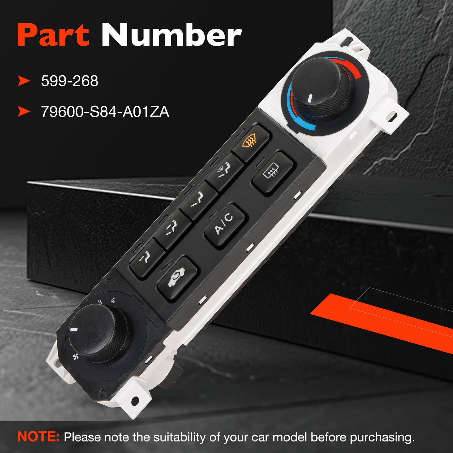 Heater A/C Climate Control Module Panel Switch For 1998-04 Honda Accord Odyssey