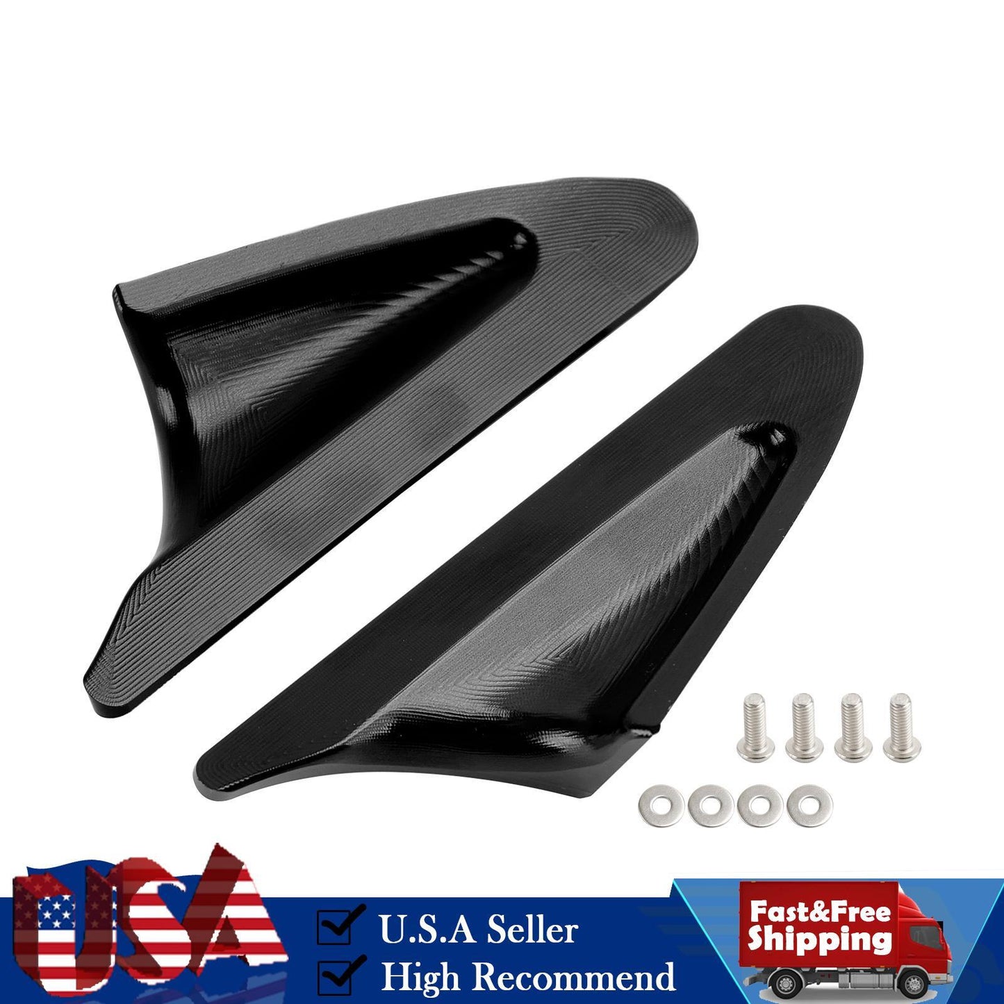 ALU REAR VIEW MIRROR HOLE CAPS BLACK FOR DUCATI 1199 899 PANIGALE 2012 > 2015