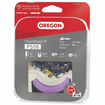 Solid Spare Oregon PS56 PowerSharp Saw Chain for 16 in. Bar - 56 Drive Links