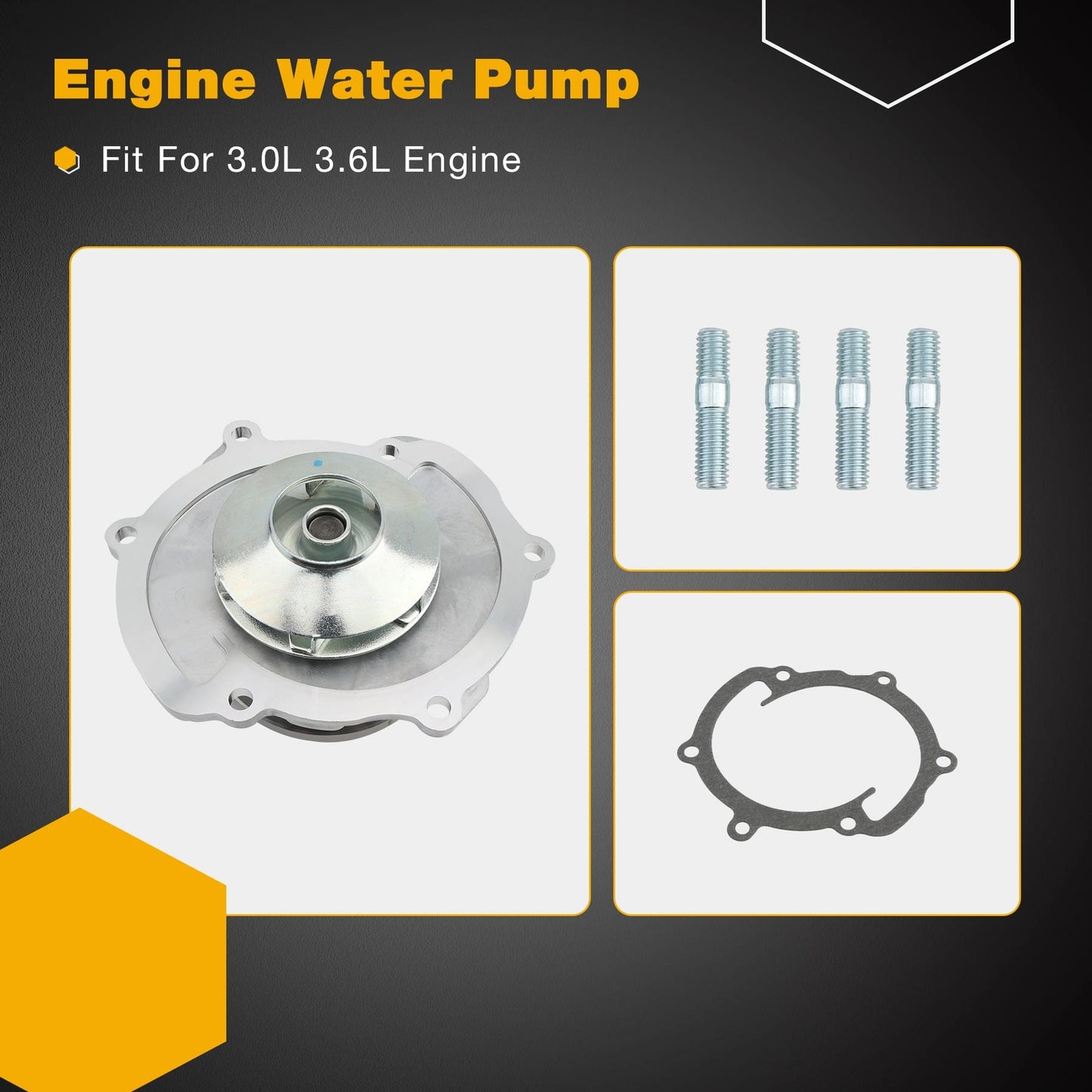 Timing Chain w/ Water Pump Kit For 07-15 Chevy Colorado Camaro GMC Acadia 9-0753