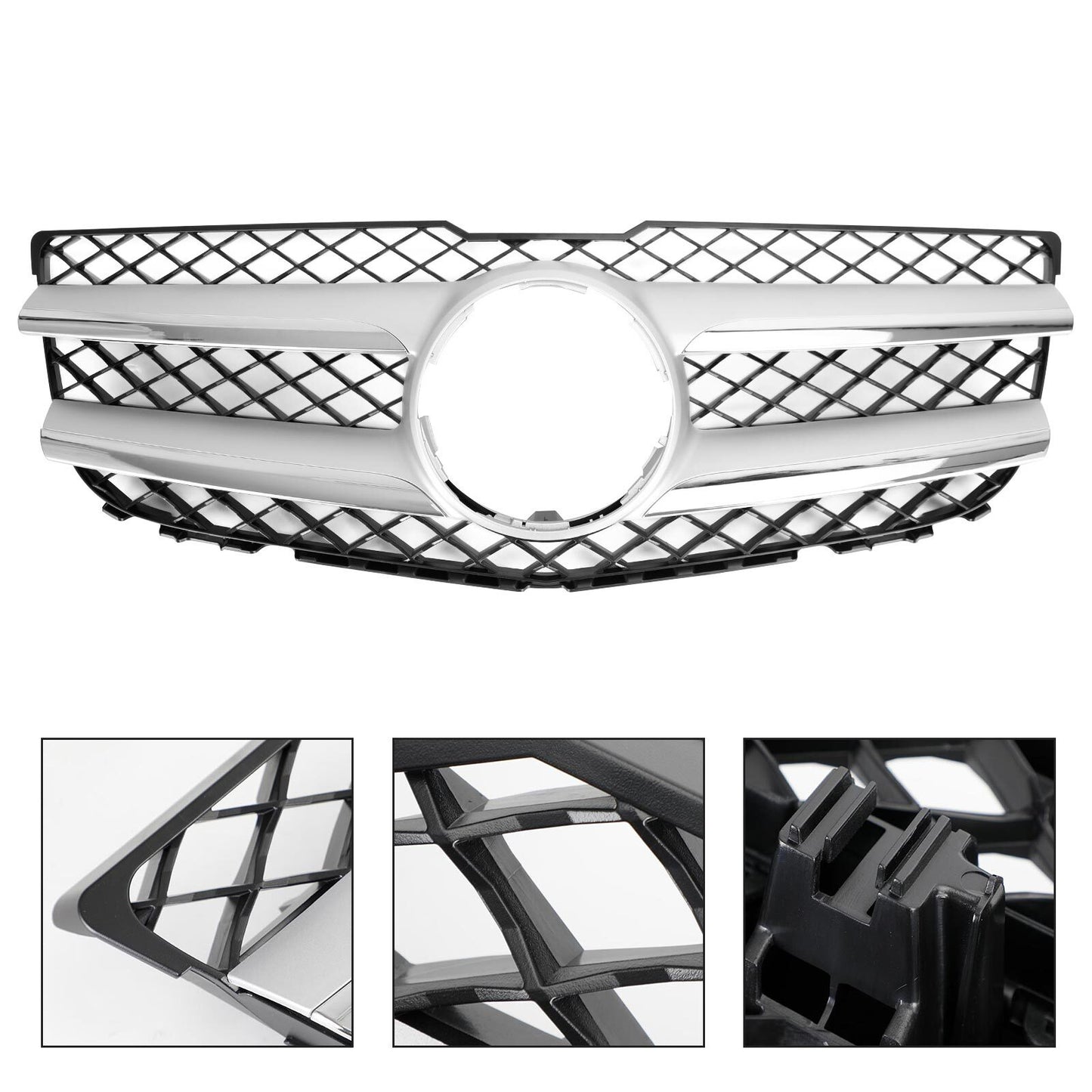 Front Hood Bumper Grill Grille 2048802983 Fit Mercedes-Benz GLK250 GLK350