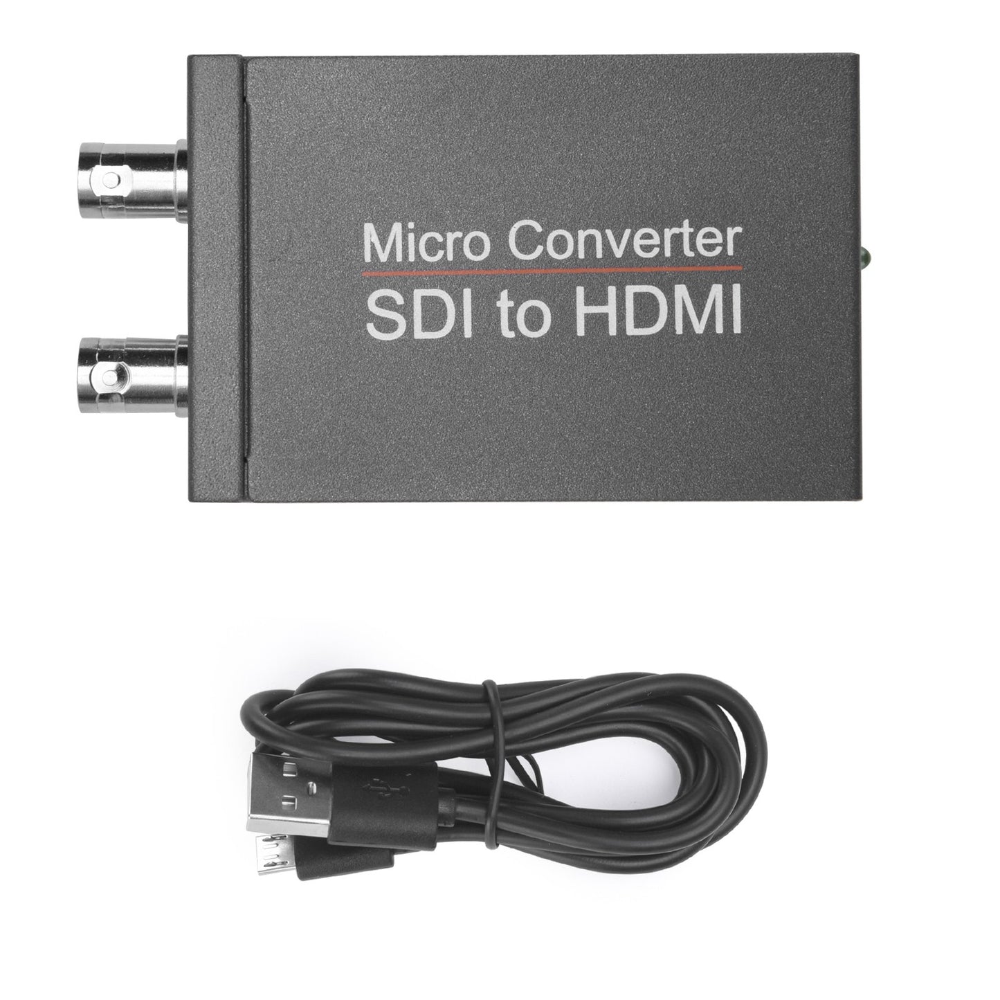 1 SDI In to 2 HDM + SDI Out Mini HD Video Micro Converter Audio Switcher