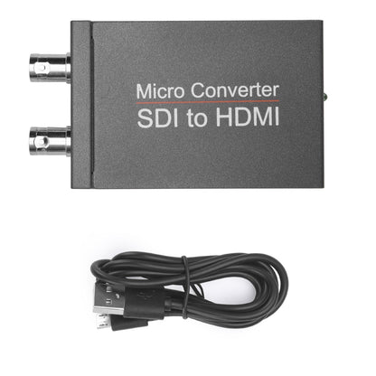 1 SDI In to 2 HDM + SDI Out Mini HD Video Micro Converter Audio Switcher