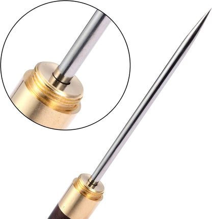 2 Pack Stainless Steel Ice Picks with Safety Cover 9-inch Pick Tool Breaking Ice