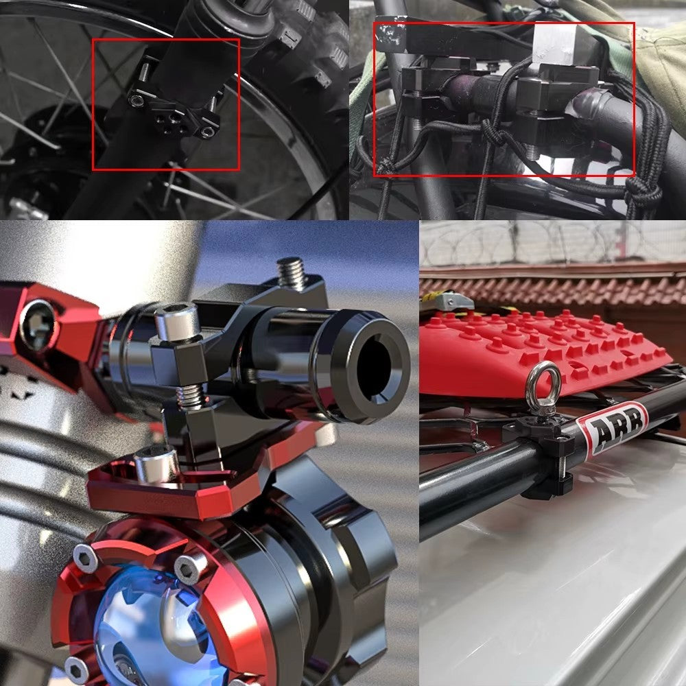 Motorcycle Fork Tube Bar Clamp Headlight Mount Bracket Fog Spot Light Holder