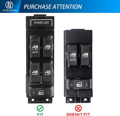 Driver Side Master AUTO Power Window Switch For 2000-2002 Silverado Chevrolet