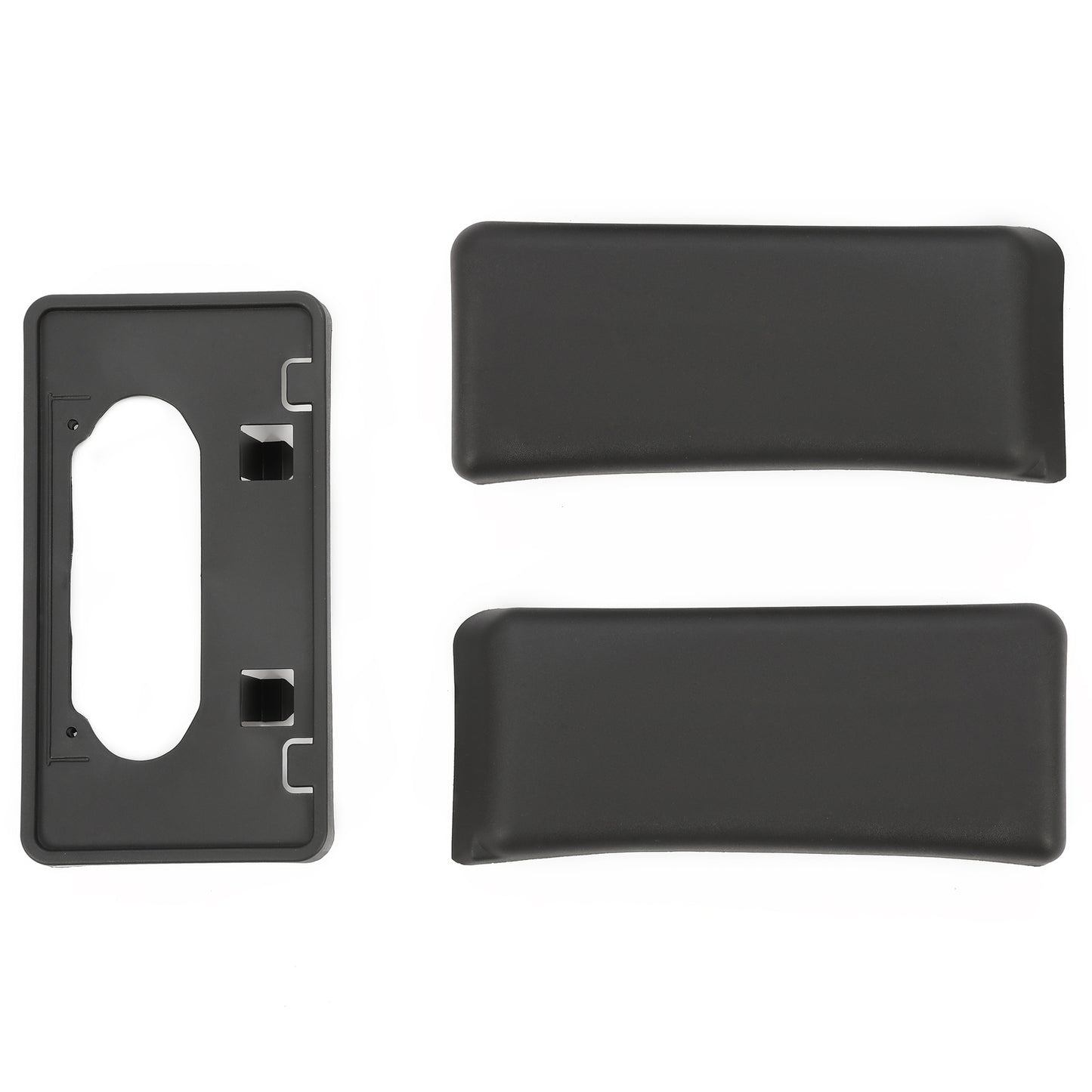 Solid Spare Fit For Ford F-150 2009-2014 Front Bumper License Plate Bracket Guards Pads Cap