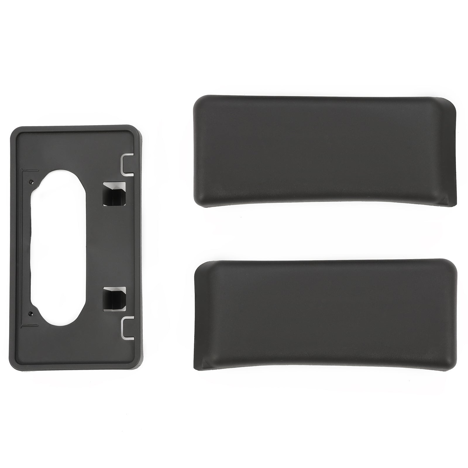 Solid Spare Fit For Ford F-150 2009-2014 Front Bumper License Plate Bracket Guards Pads Cap