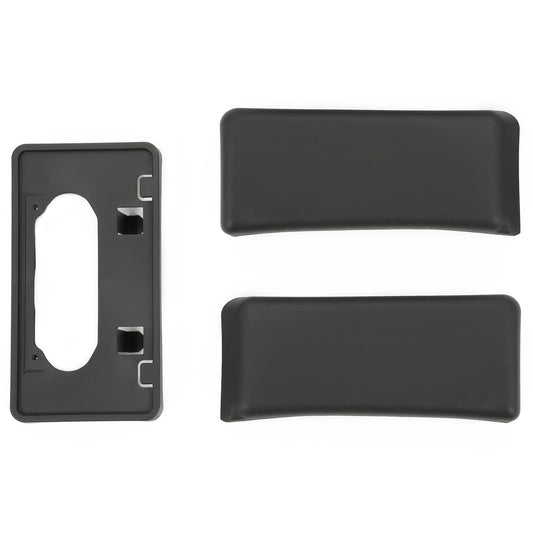 Solid Spare Fit For Ford F-150 2009-2014 Front Bumper License Plate Bracket Guards Pads Cap