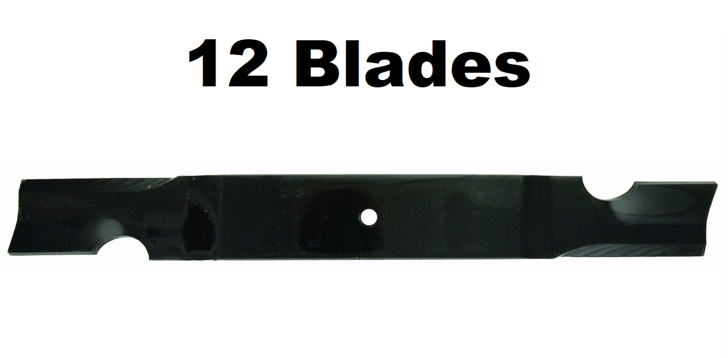 Solid Spare 12 Oregon 91-531 High Lift Replacement Lawn Mower Blades fit Grasshopper 21 Inch