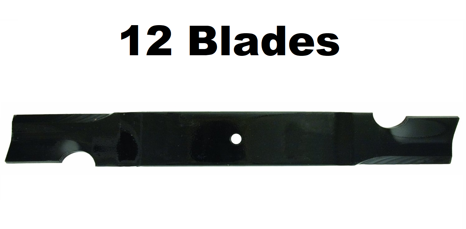 Solid Spare 12 Oregon 91-531 High Lift Replacement Lawn Mower Blades fit Grasshopper 21 Inch
