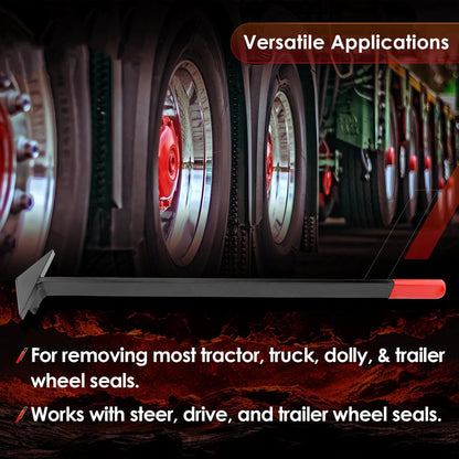 30" Heavy-Duty Wheel Seal Puller ＆ Removal Tool For Semi-Truck Trailers Tractors