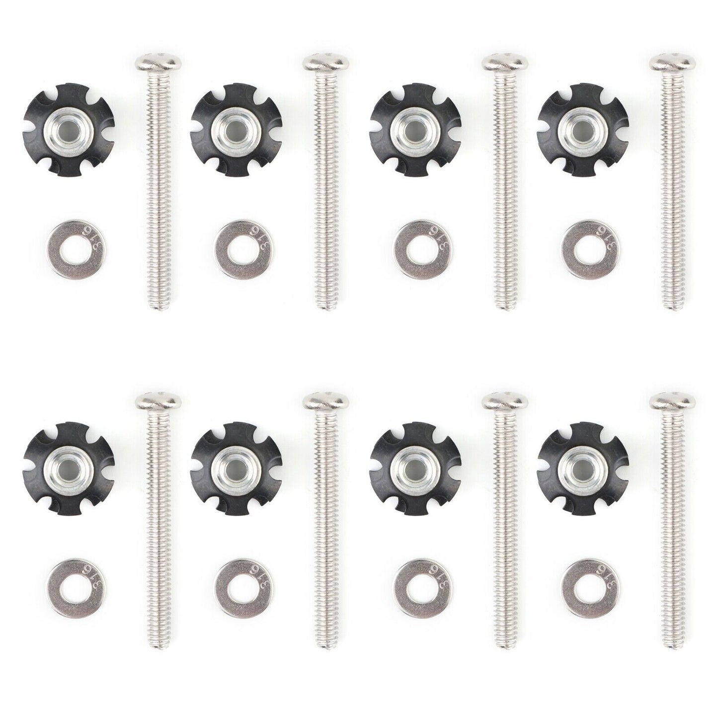 8x RV LADDER REPAIR KIT nuts Stainless Bunk Motorhome Parts Camper Trailer Coac