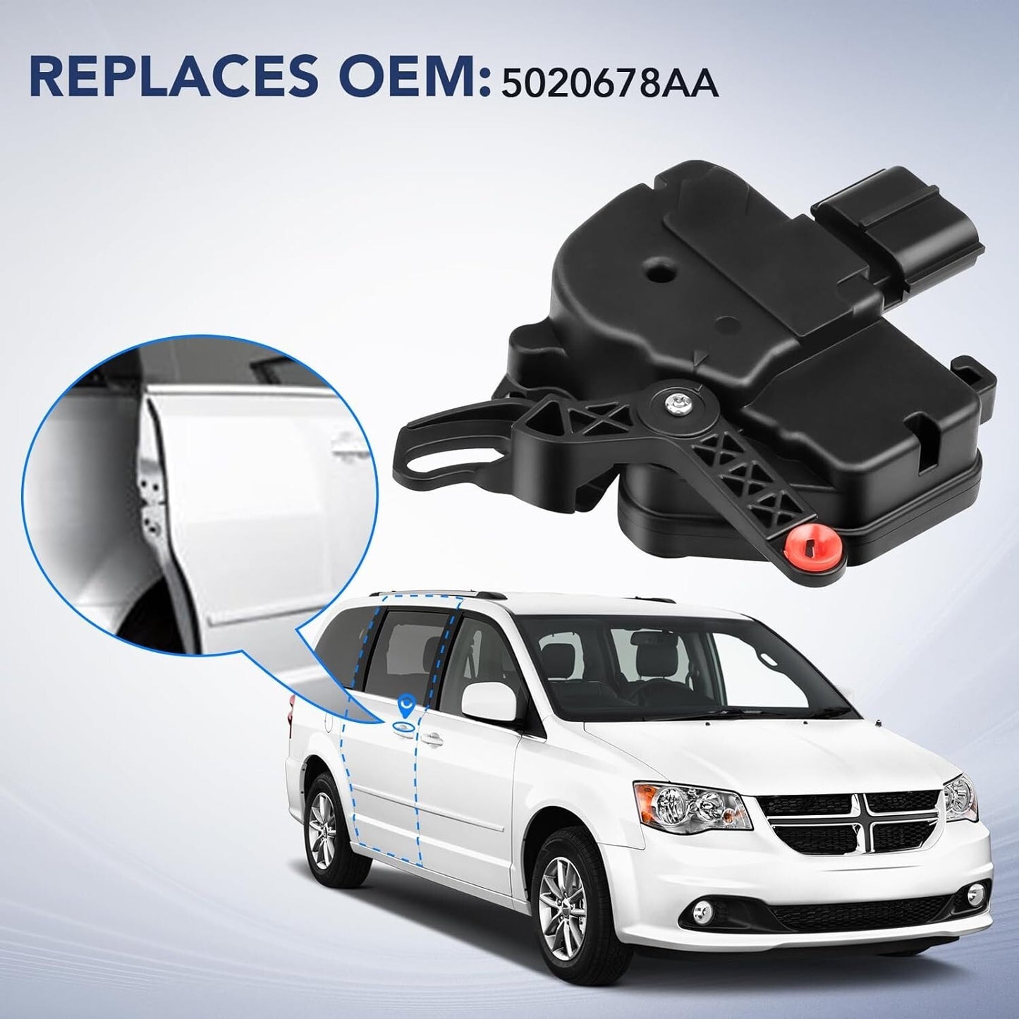 Rear Right Side Door Lock Actuator For 2011-2020 Dodge Grand Caravan 5020678AA