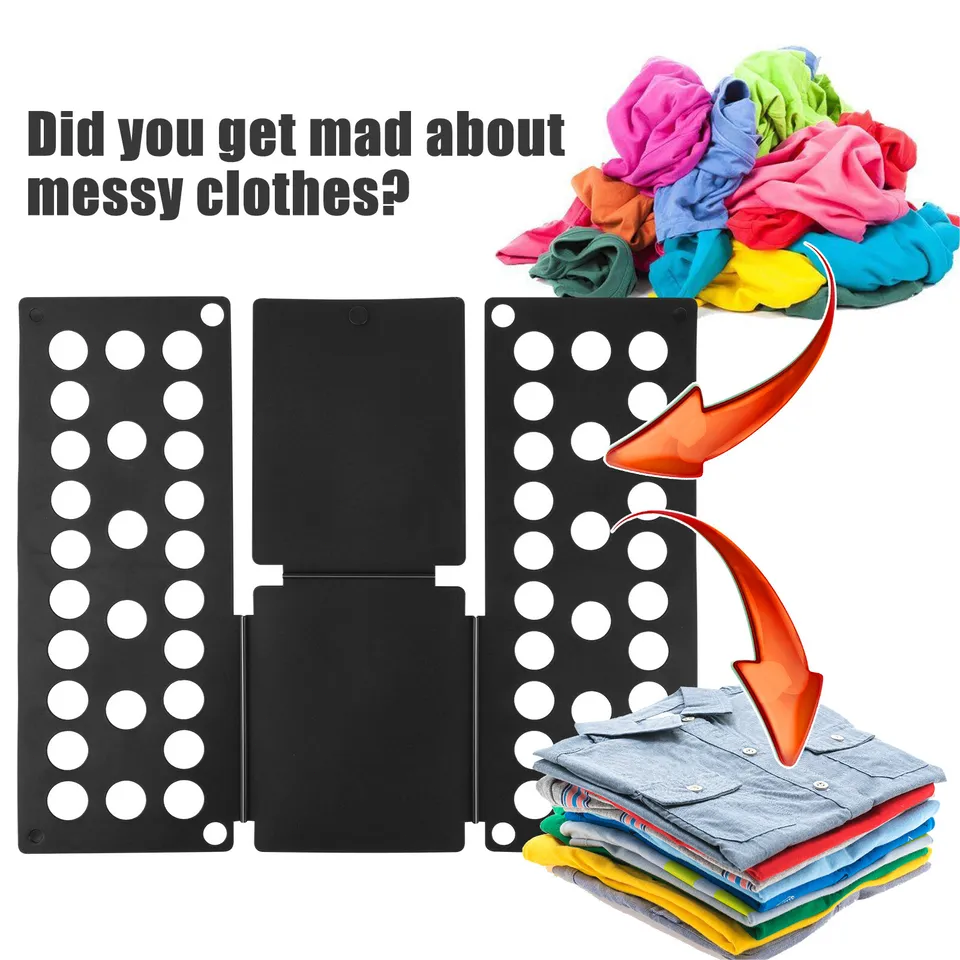 Children T-Shirt Clothes Fast Folder Folding Board Laundry Fold Flip Organizer