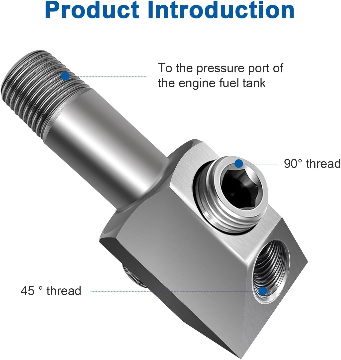 Oil Pressure Sensor Thread Adapter for GM/Chevy 305/350 Engines 45?? 90?? Port