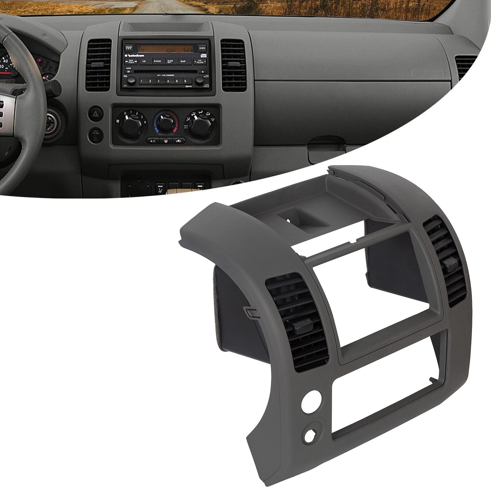 Solid Spare Fit 2005-2020 Nissan Frontier Center Dash Console Instrument Panel Cluster Lid