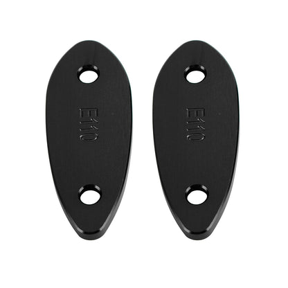 Black mirror delete blanking block off plates fits Kawasaki ZX-6R ZX6R 2009~2012
