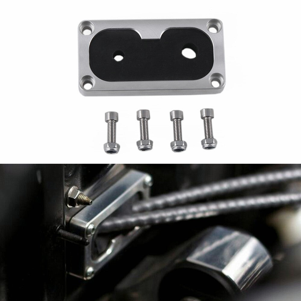 SILVER Billet Firewall Shifter Cable Grommet Fits Civic Integra w/ K-Series Swap