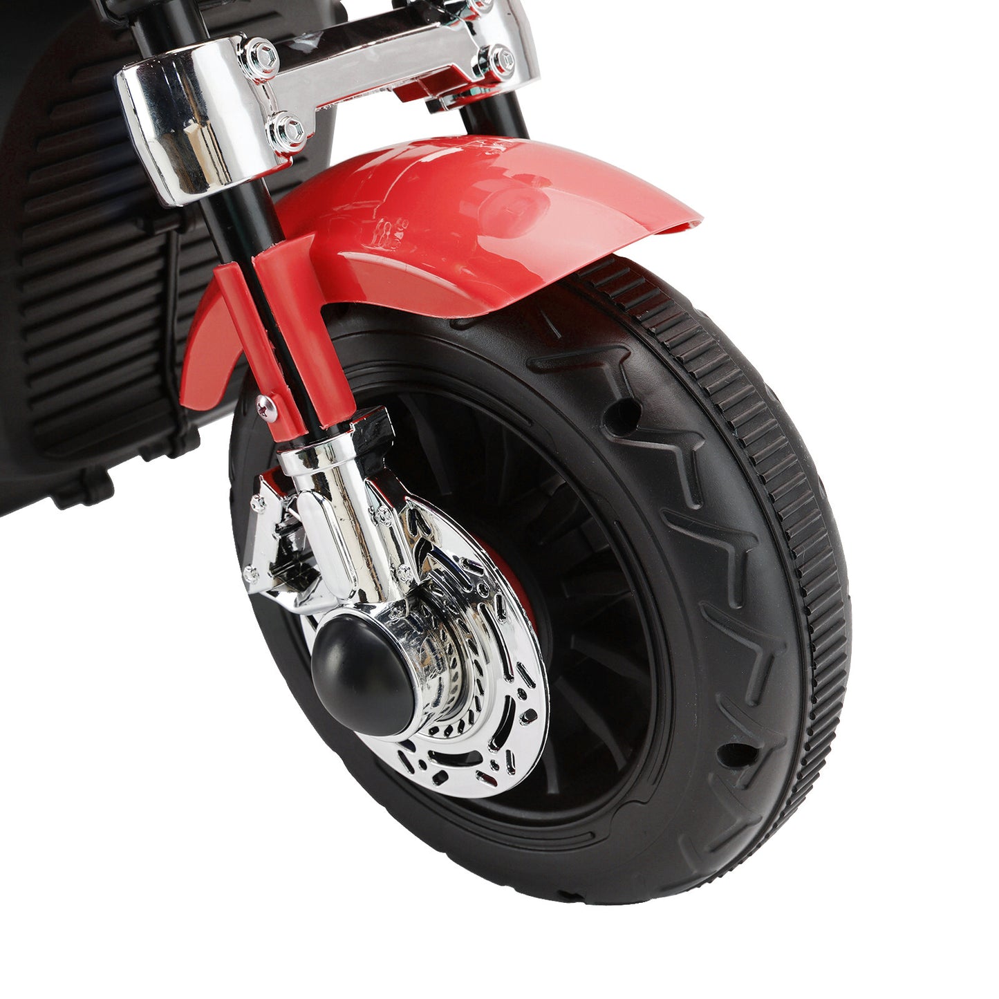3 Wheel Kids Ride On Motorcycle 6V Powered Electric Dual Drive Toy Car Red