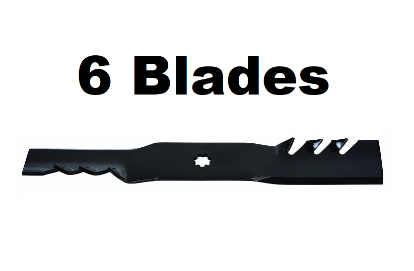 Solid Spare (6) 42" Gator 592-615 Mulch Mower Blades for John Deere Z225 Z235, LA125, LA135