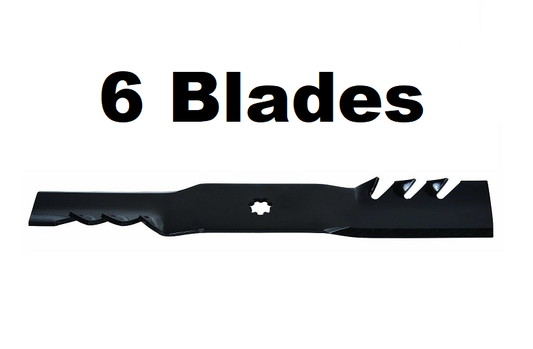 Solid Spare (6) 42" Gator 592-615 Mulch Mower Blades for John Deere Z225 Z235, LA125, LA135