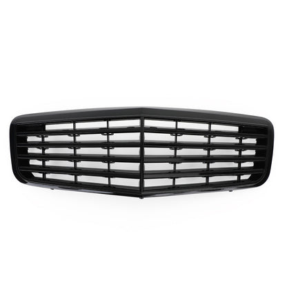 Front Bumper Grille Grill Fit Mercedes Benz W211 E350 500 07-09 Gloss Black