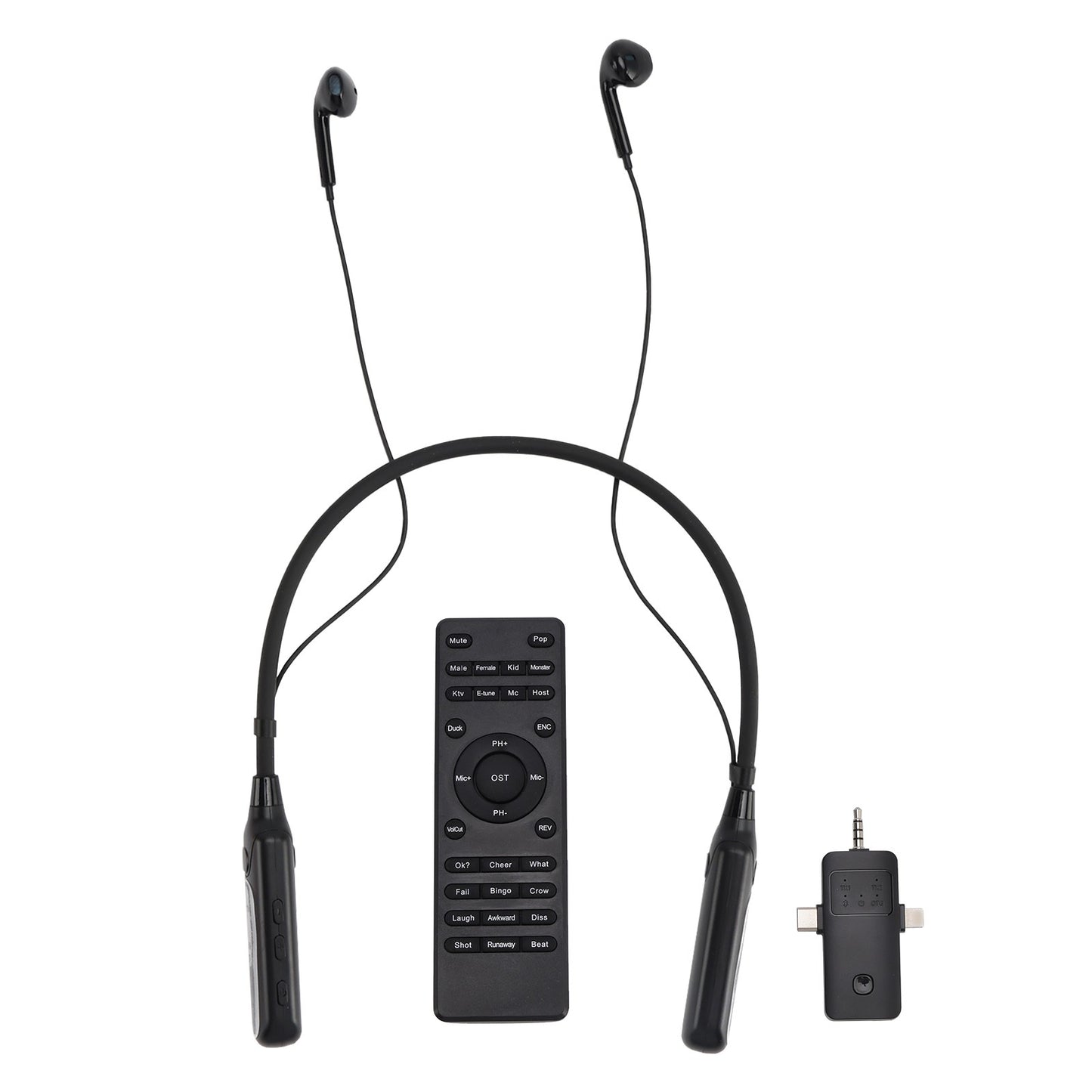 Wireless Sound Card Complete Neckband Live Streaming Earphones for Phone PC TV