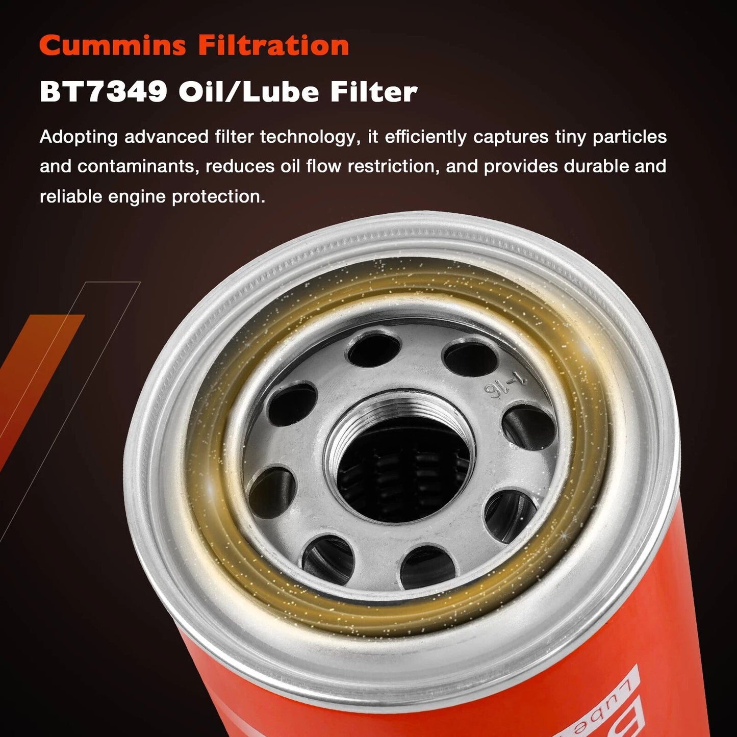 3x BT7349 Diesel Oil Fuel Filter Fit Dodge Ram 2500 3500 Cummins 5.9L 6.7L 8.3L