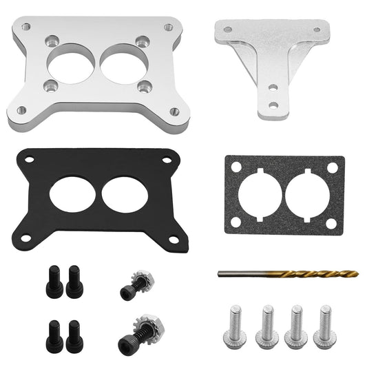 Solid Spare Carburetor Adapter Plate w/ Throttle Linkage For Jeep AMC CJ 258 4.2L 6 Cylinder